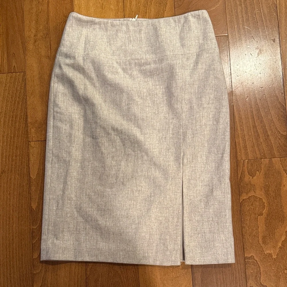 Banana Republic Light Tan Cream Heathered Pencil Skirt
